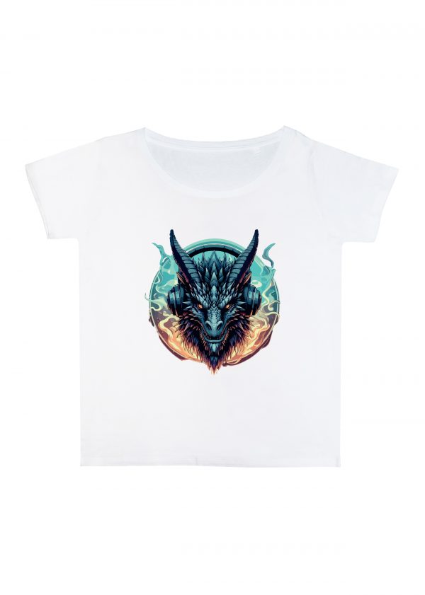 T-6AEB~1 Col rond Femmes / Dragon ~ Fantastiques & Sciences fictions