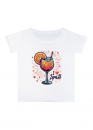 T-shirt blanc col rond large femme vue de face Visuel Apéros II - Eat me, drunk me Col rond Femmes / Apéro II ~ Eat me, drink me