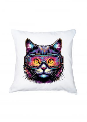 Housse de coussin Chat ~ Colors Vibes