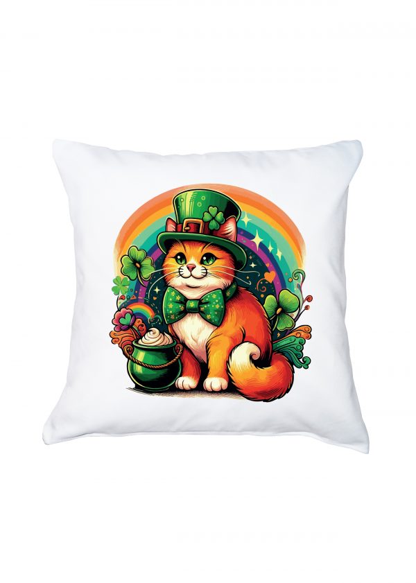 Housse de coussin Chat ~ Saint Patrick