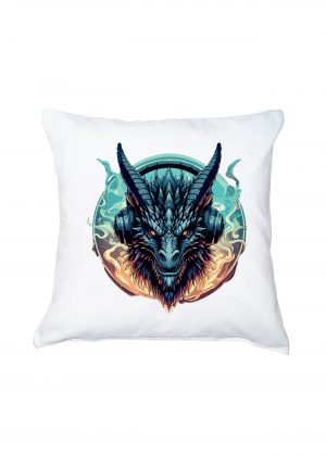 Coussin blanc vue de face Visuel Dragons I - Fantastiques & Sciences fictions Housse de coussin / Dragon ~ Fantastiques & Sciences fictions