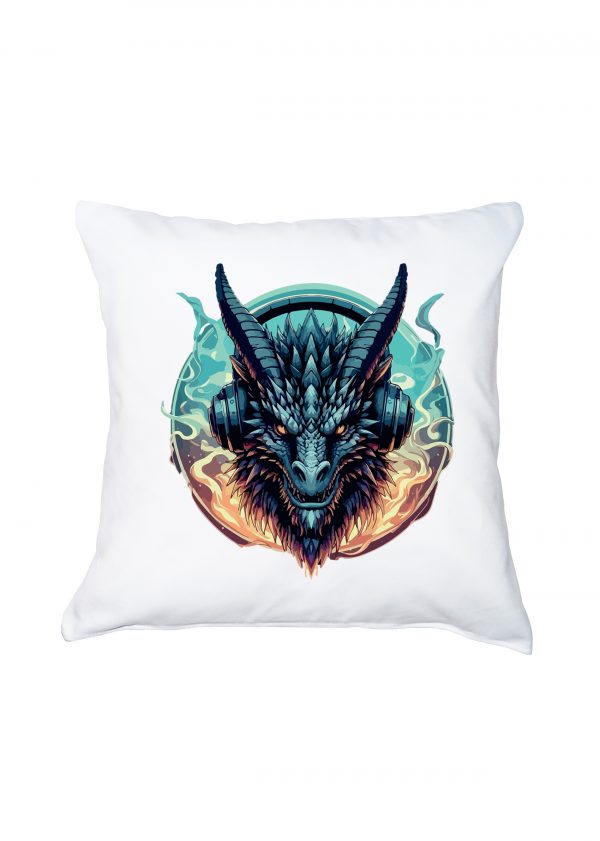 Coussin blanc vue de face Visuel Dragons I - Fantastiques & Sciences fictions Housse de coussin / Dragon ~ Fantastiques & Sciences fictions