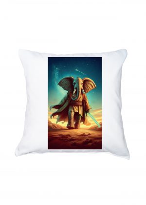 Coussin blanc vue de face Visuel Eléphants II - Fantastiques & Sciences fictions Housse de coussin / Elephant II ~ Fantastiques & Sciences fictions