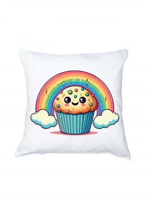 Coussin blanc vue de face Visuel Gâteaux I - Eat me, drunk me Housse de coussin / Gâteau ~ Eat me / Drink me