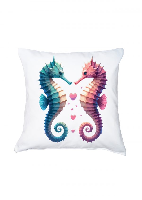 Housse de coussin / Hippocampes ~ Loves