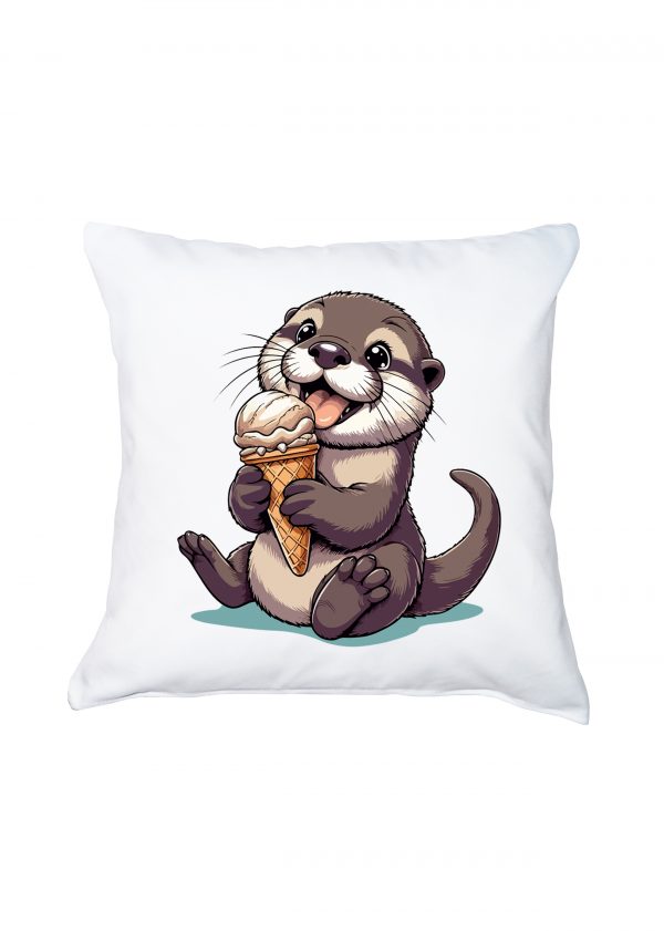 Housse de coussin / Loutre ~ Eat me / Drink me