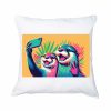 Coussin blanc vue de face Visuel Loutres I - Humours Housse de coussin / Loutres ~ Loves