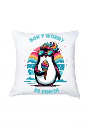 Housse de coussin Pinguin ~ Eat me / Drink me