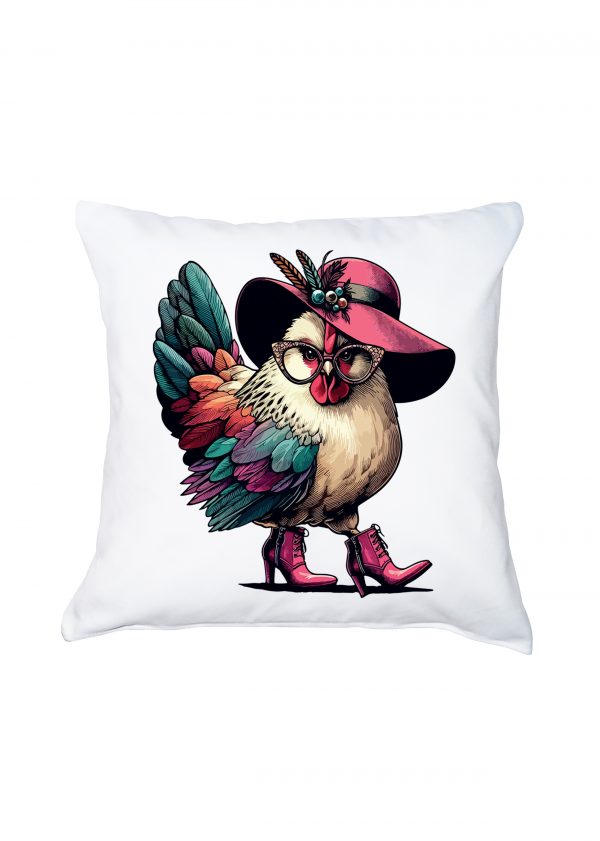 Housse de coussin Poule I ~ Humours