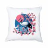 Coussin blanc vue de face Visuel Sygognes 1 - Asia Housse de coussin Cigogne I ~ Asia