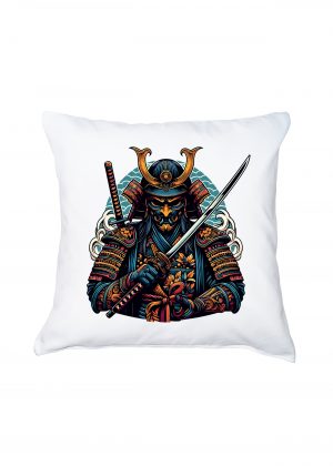 Coussin blanc vue de face Visuel samourai 2 - Asia Housse de coussin Samouraï II ~ Asia