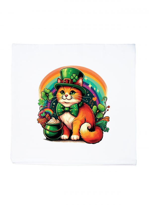 Housse de coussin Chat ~ Saint Patrick