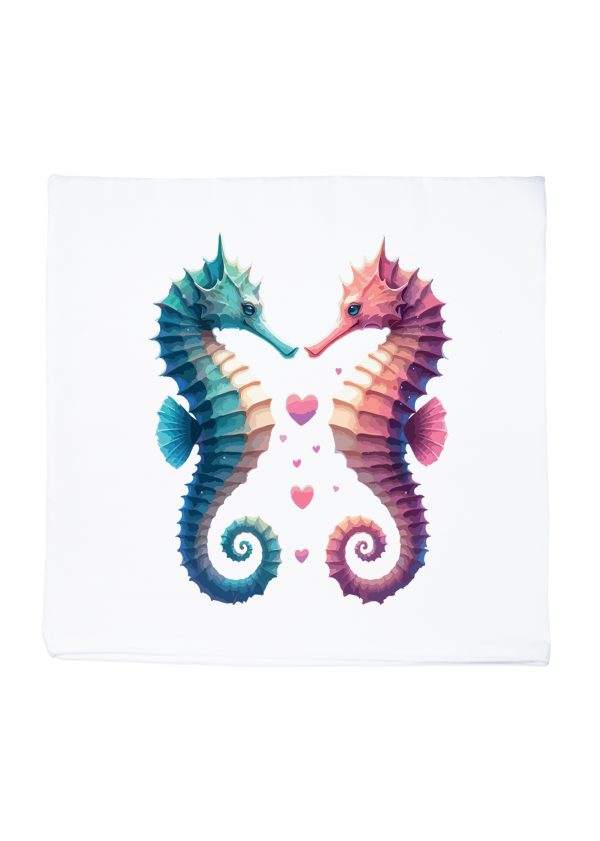 Housse de coussin / Hippocampes ~ Loves