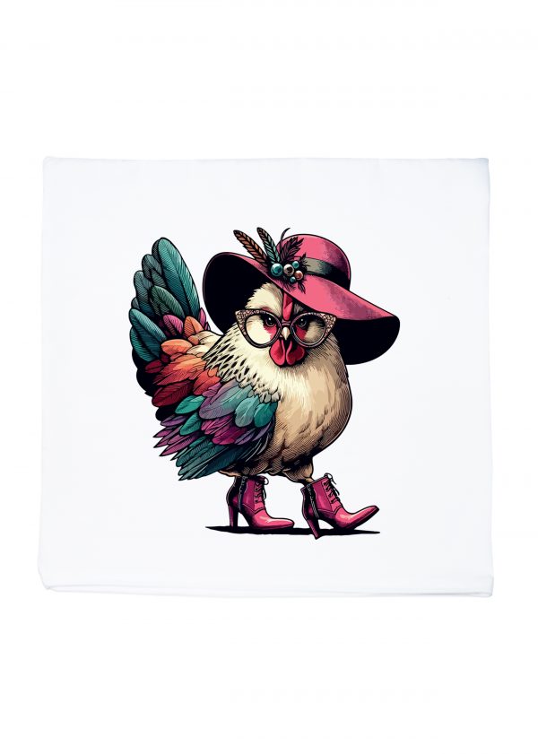 Housse de coussin Poule I ~ Humours