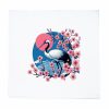 Housse de coussin blanc vue de face Visuel Sygognes 1 - Asia Housse de coussin Cigogne I ~ Asia