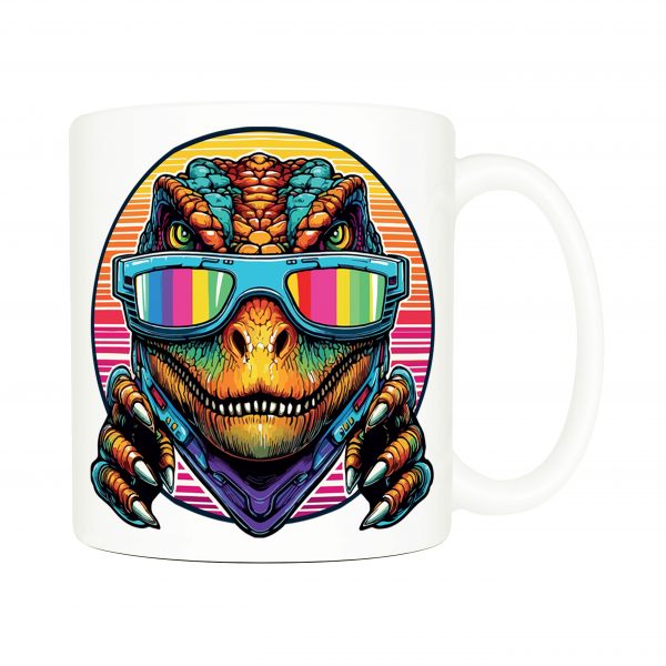 Mug anse côté droit Dinausaures lunettes I Mug Dinosaure I ~ Colors Vibes