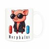 Mug anse côté droit Visuel Animaux drôles II - Humours Mug Cochon ~ Humours