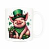 Mug anse côté droit Visuel Cochons I - Saint Patrick Mug Cochon ~ Saint Patrick