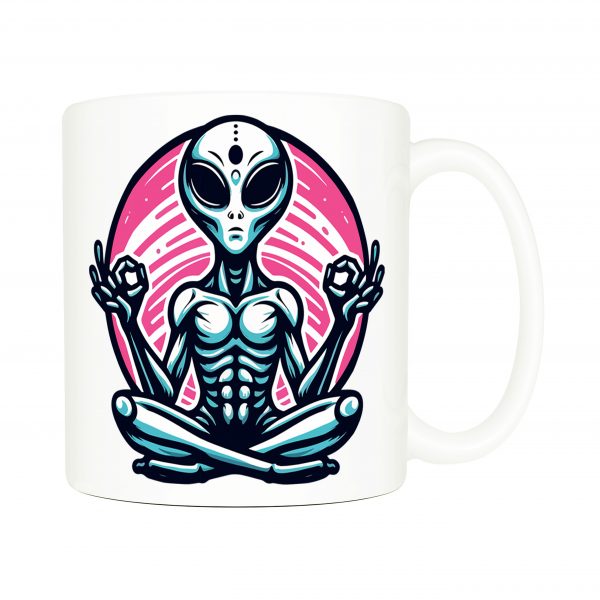 Mug anse côté droit Visuel Méditations - yoga II - Spirituelles Zen Mug Ovni ~ Spirituelles & Zen