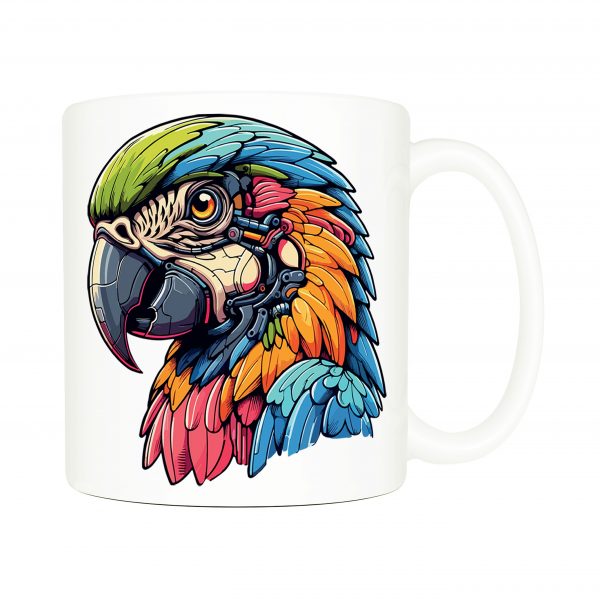 Mug anse côté droit Visuel Perroquet I - Fantastiques & Sciences fictions Mug Perroquet ~ Fantastiques & Sciences fictions