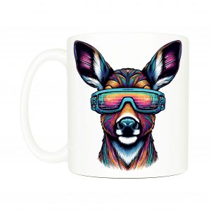 Mug anse côté gauche Cerfs lunettes futuristes I Mug Cerf ~ Colors Vibes