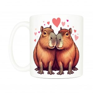 Mug anse côté gauche Visuel Capybaras amoureux I - Loves Mug Capybaras ~ Loves