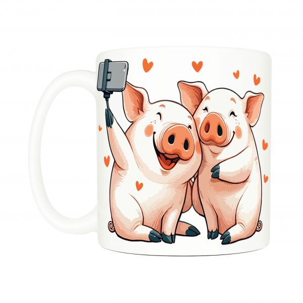 Mug anse côté gauche Visuel Cochons I - Humours Mug Cochons ~ Loves