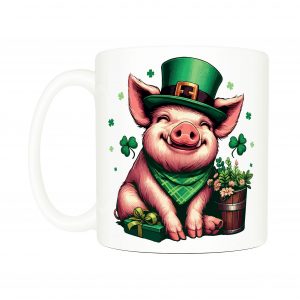 Mug anse côté gauche Visuel Cochons I - Saint Patrick Mug Cochon ~ Saint Patrick