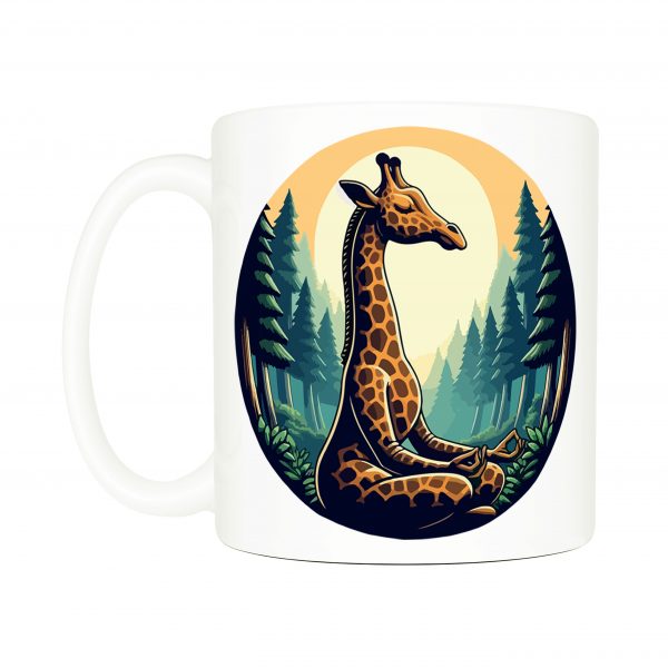 Mug anse côté gauche Visuel Méditations - yoga I - Spirituelles Zen Mug Girafe ~ Spirituelles & Zen