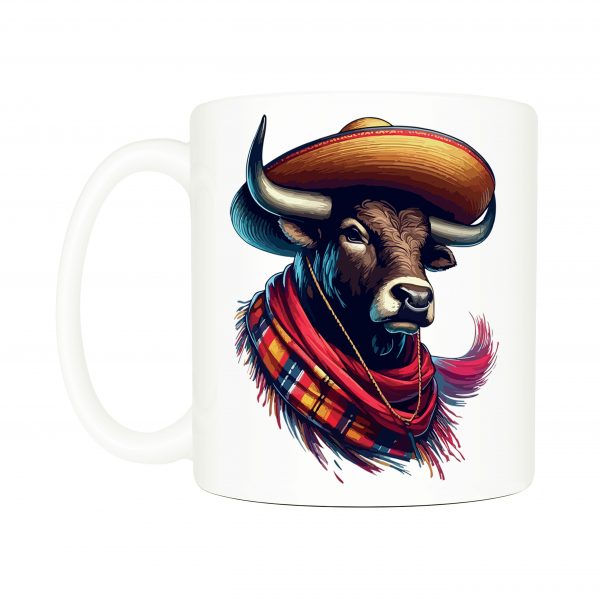 Mug anse côté gauche Visuel Taureaux I - Dances & fiestas Mug Taureau ~ Danses & Fiestas