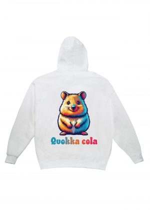 Sweets blanc capuche adultes vue de dos Visuel Quokkas I - Humours Sweats à capuche Unisexe Adultes / Quokka ~ Humours