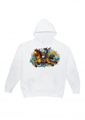 Sweats à capuche Unisexe Adultes / Âne ~ Humours