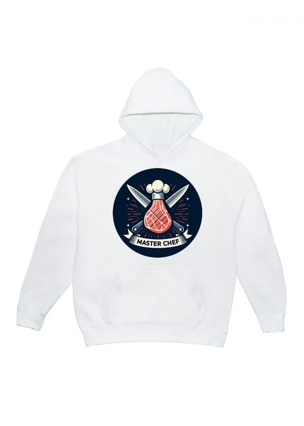 Sweets blanc capuche adultes vue de face Visuel Barbecue I - Eat me, drunk me Sweats à capuche Unisexe Adultes / Barbecue ~ Eat me & Drink me