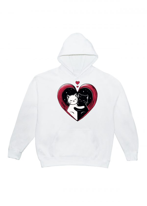 Sweats à capuche Unisexe Adultes / Chats ~ Loves