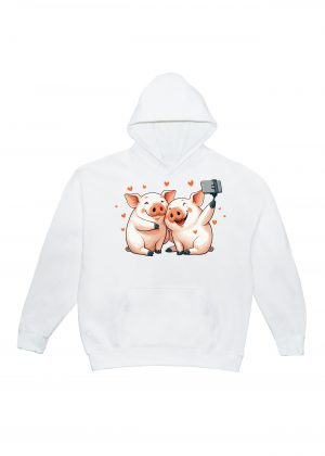 Sweats à capuche Unisexe Adultes / Cochons ~ Loves