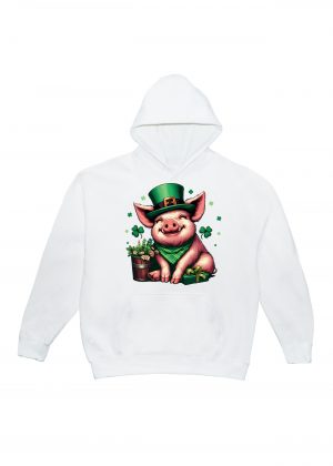 Sweats à capuche Unisexe Adultes / Cochon ~ Saint Patrick