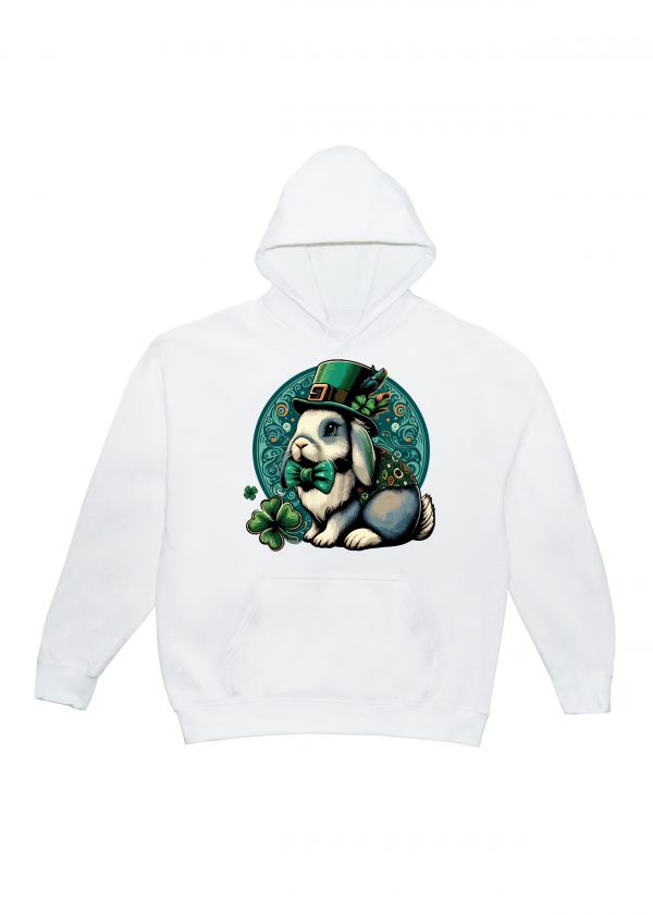 Sweats à capuche Unisexe Adultes / Lapin ~ Saint Patrick