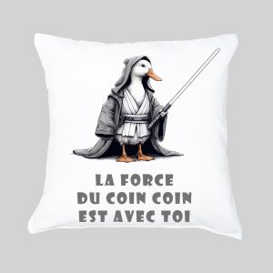 Coussin blanc vue de face Visuel Canards I - Fantastiques & Sciences fictions Housse de coussin / Canard ~ Fantastiques & Sciences fictions
