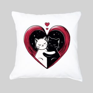Housse de coussin / Chats ~ Loves