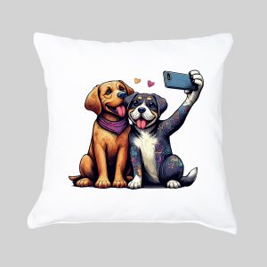 Housse de coussin / Chiens ~ Loves