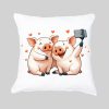Housse de coussin / Cochons ~ Loves