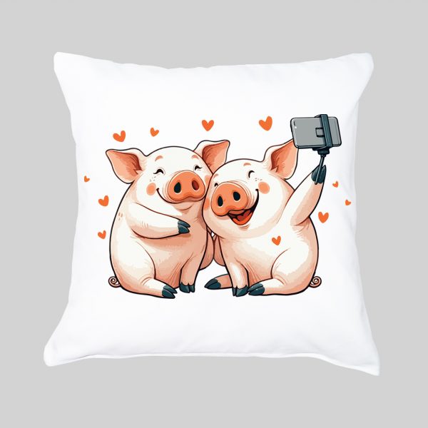 Housse de coussin / Cochons ~ Loves