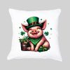 Housse de coussin Cochon ~ Saint Patrick