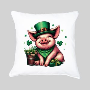 Housse de coussin Cochon ~ Saint Patrick