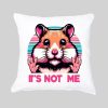Coussin blanc vue de face Visuel Hamsters I - Humours Housse de coussin Hamster I ~ Humours