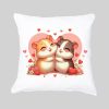 Coussin blanc vue de face Visuel Hamsters I - Loves Housse de coussin / Hamsters I ~ Loves