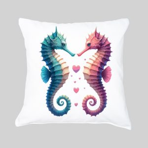 Housse de coussin / Hippocampes ~ Loves