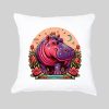Housse de coussin Hippopotame I ~ Summers Vibes