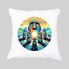 Coussin blanc vue de face Visuel Ile de paques II - Spirituelles Zen Housse de coussin Ile de Pâques II ~ Spirituelles Zen