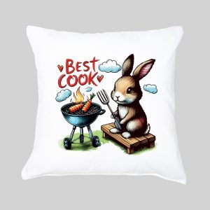 Housse de coussin / Lapin I ~ Eat me / Drink me